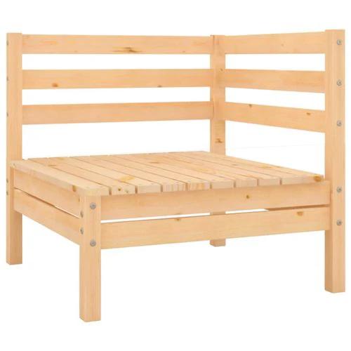 vidaXL vidaXL Modular Corner Sofa 150x150 cm Solid Pinewood with Sturdy Design for Outdoor Relaxation - Garden Sofa Sets