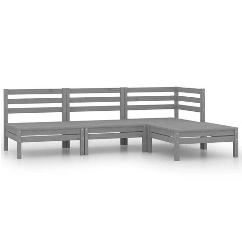 vidaXL vidaXL Modular Corner Sofa 150x150 cm Solid Pinewood with Sturdy Design for Outdoor Relaxation - Garden Sofa Sets