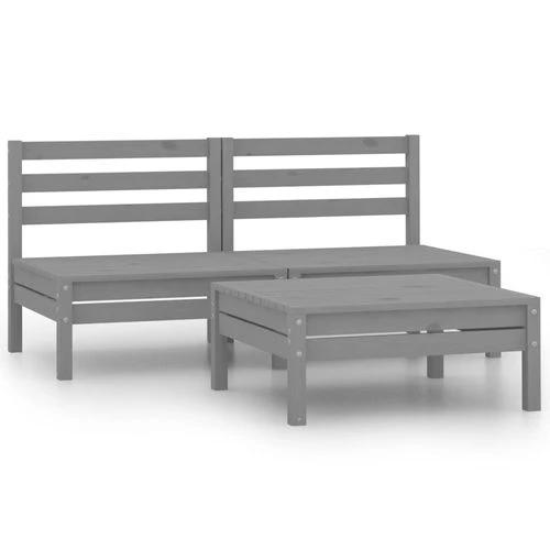 vidaXL vidaXL Modular Corner Sofa 150x150 cm Solid Pinewood with Sturdy Design for Outdoor Relaxation - Garden Sofa Sets
