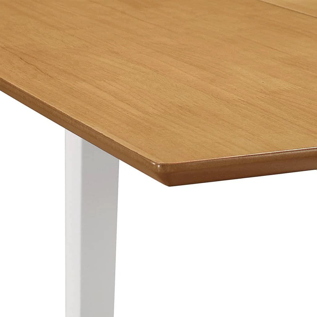 vidaXL vidaXL Extendable Dining Table White (80-120)x80x74 cm MDF - Uncategorized Dining Table