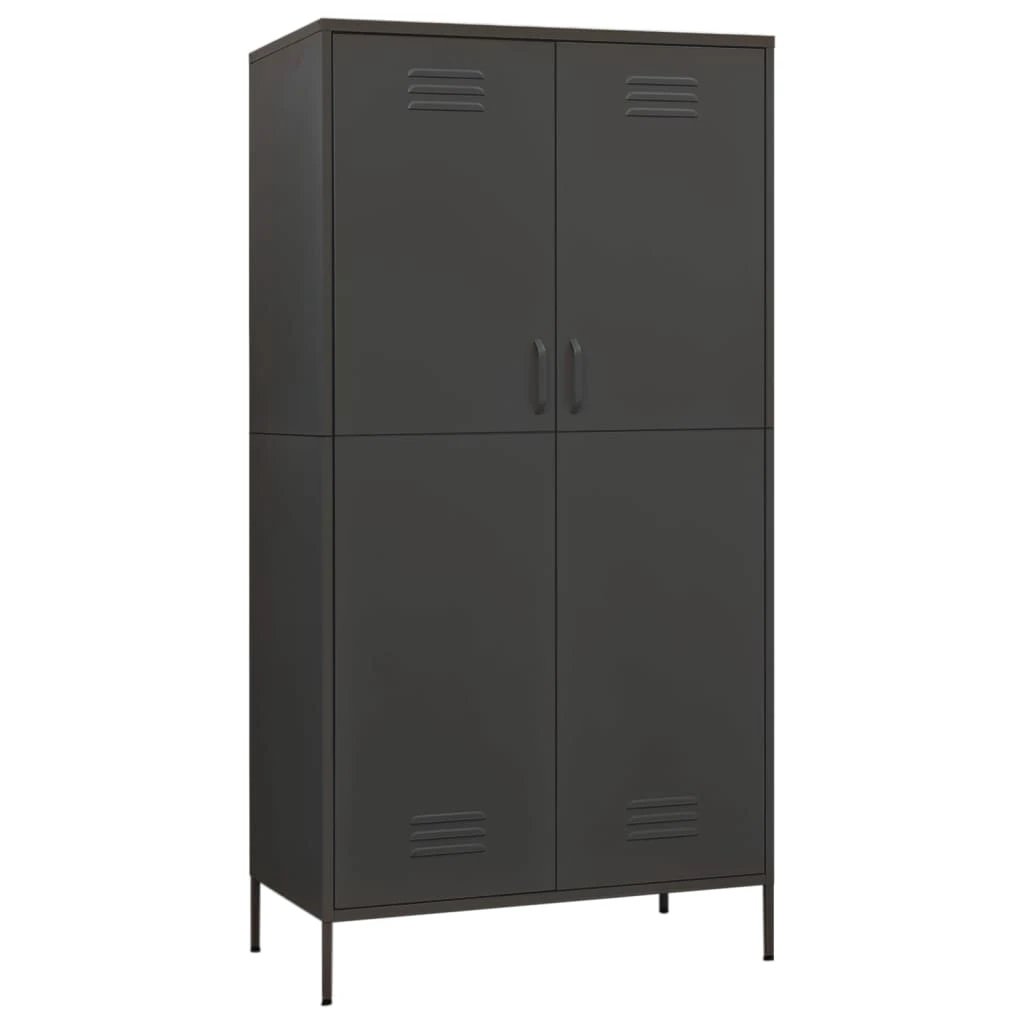 vidaXL Wardrobe Olive Green 90x50x180 cm Steel by vidaXL