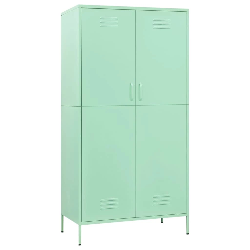vidaXL Wardrobe Olive Green 90x50x180 cm Steel by vidaXL
