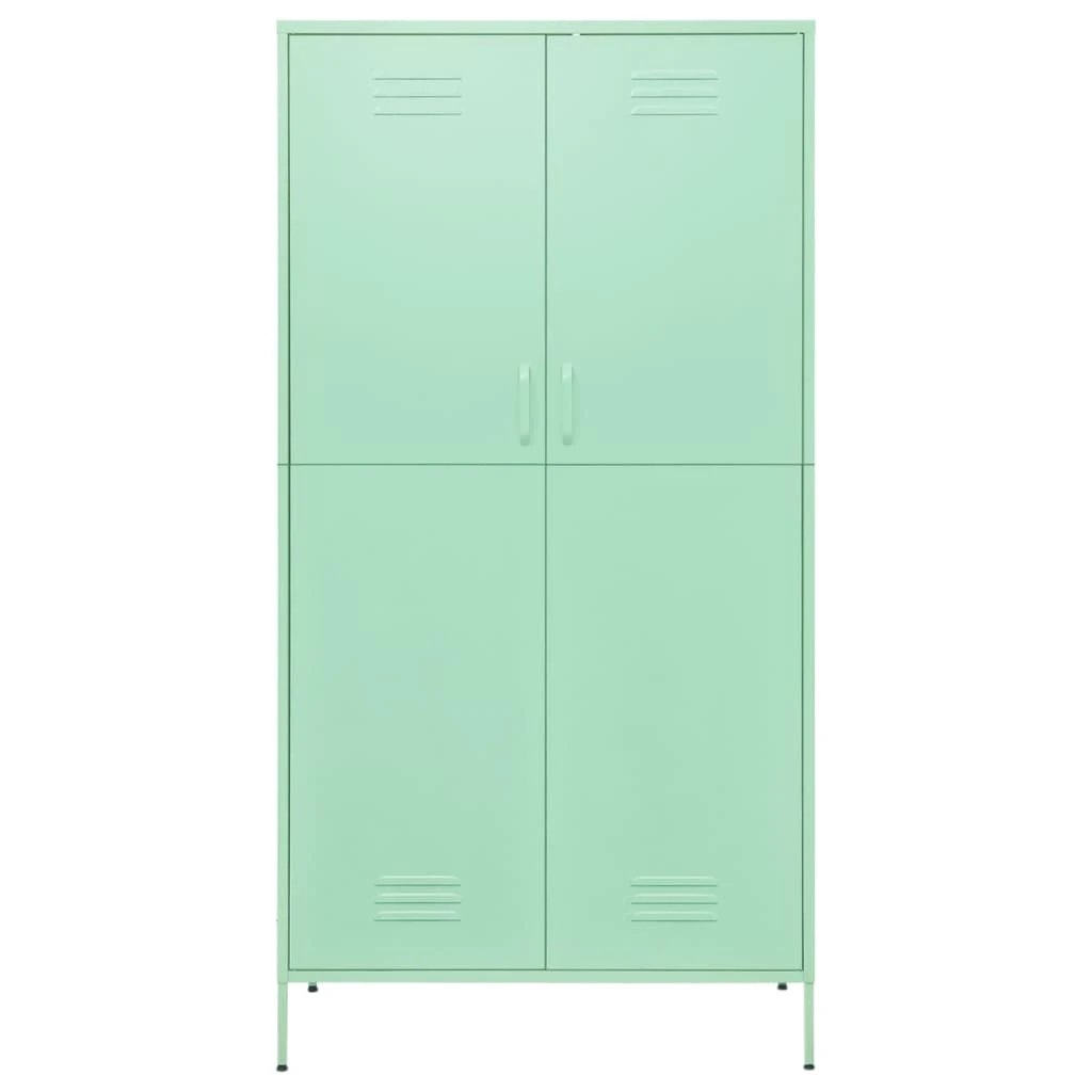 vidaXL Wardrobe Olive Green 90x50x180 cm Steel by vidaXL