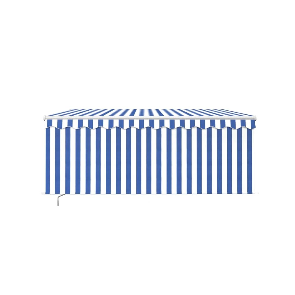 vidaXL VidaXL Awning 3x2.5m Blue White Outdoor - Cover