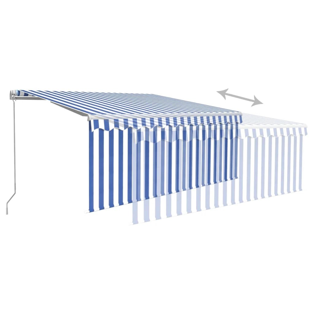 vidaXL VidaXL Awning 3x2.5m Blue White Outdoor - Cover