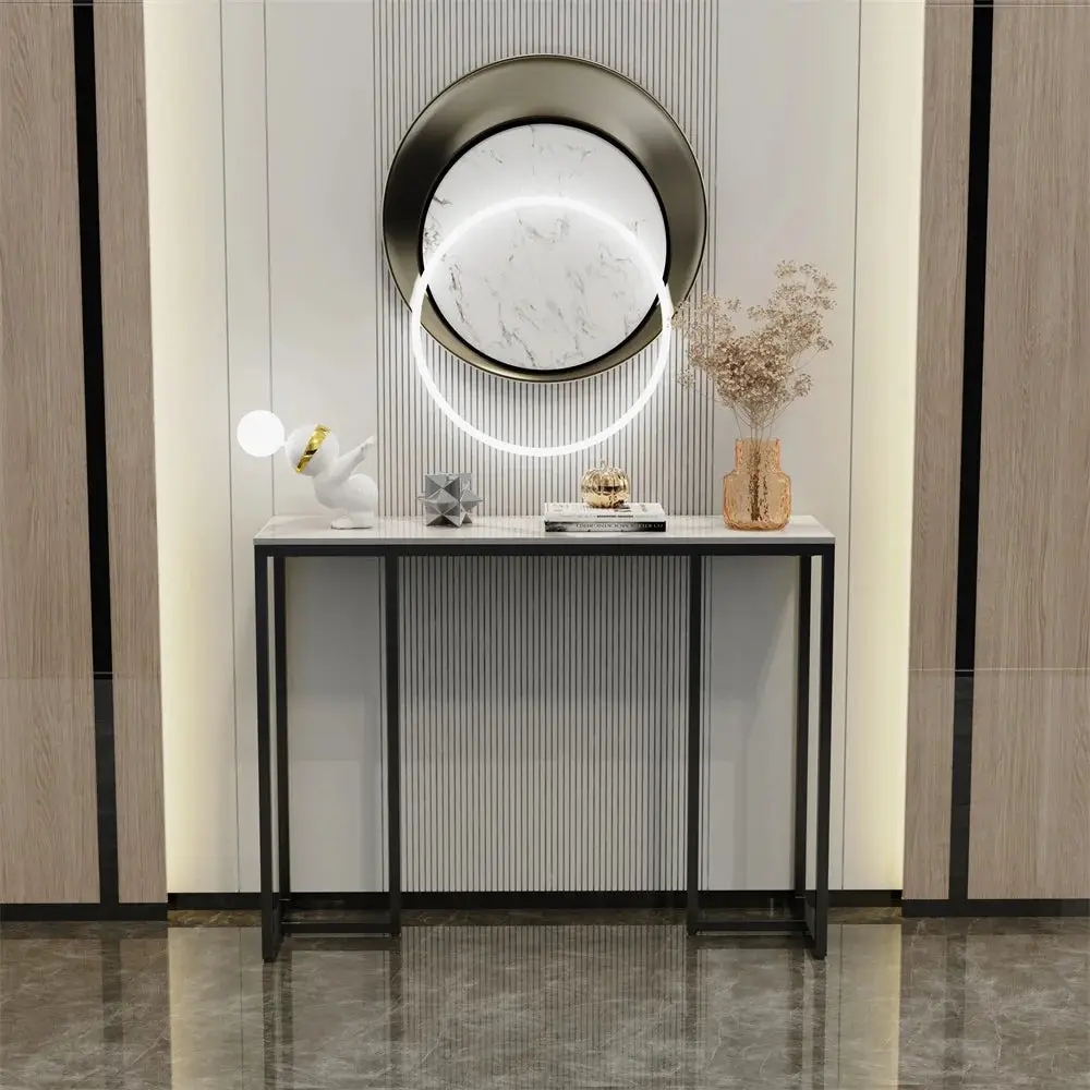Wisfor BINGOPAW Modern Console Table with Sintered Stone Top for Stylish Interiors - Console Table