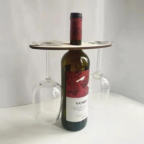 GCDHome Portable Wooden Picnic Table with Wine Holder for Outdoor Gatherings by GCDHome
