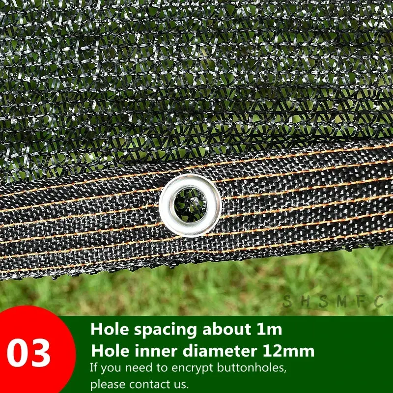 NONE High-Quality Black HDPE Sun Shade Net for Gardens & Greenhouses - Cover