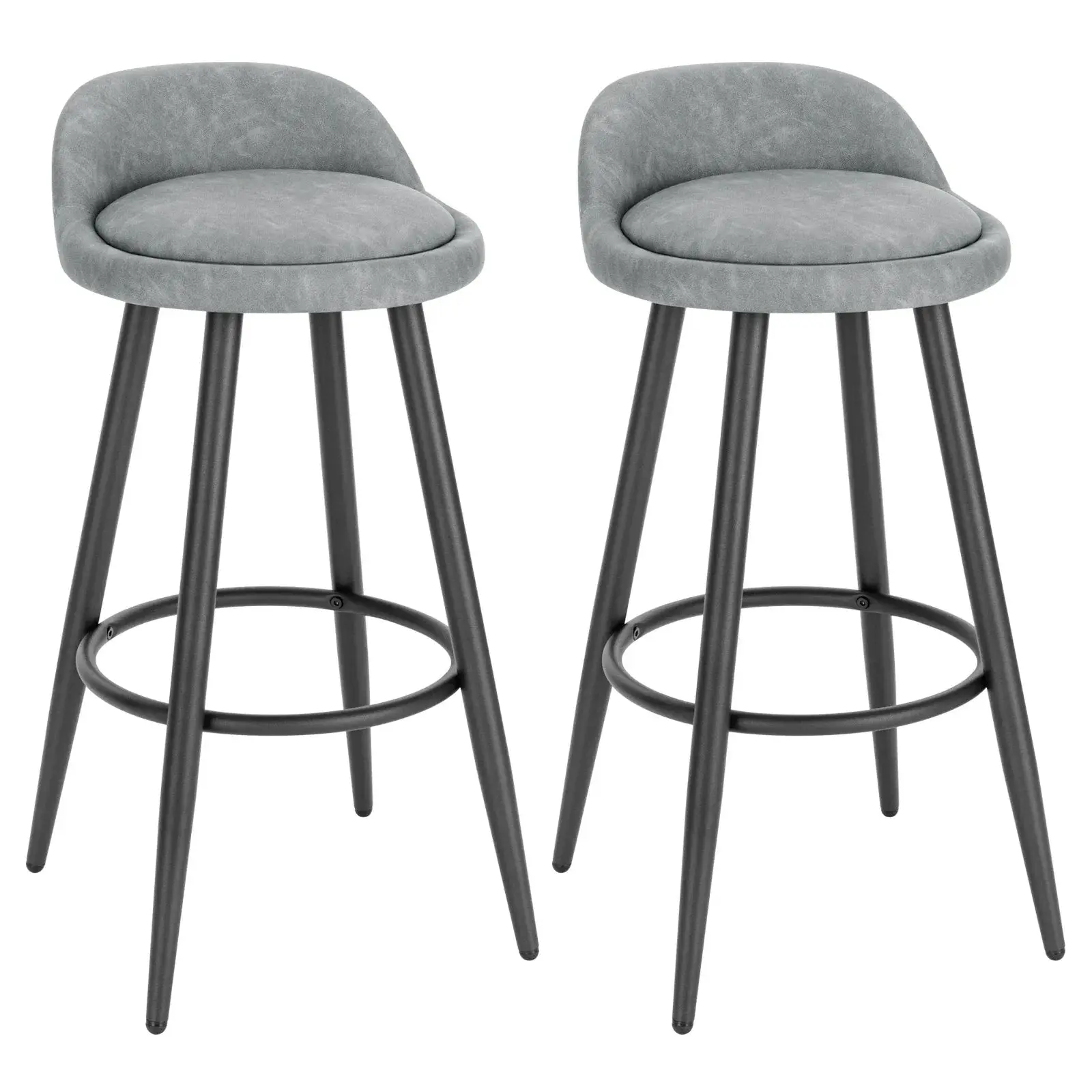 WOLTU Stylish Bar Stool - Adjustable Foot Pads & Comfortable Velvet Seat - Modern Design - Bar Stool
