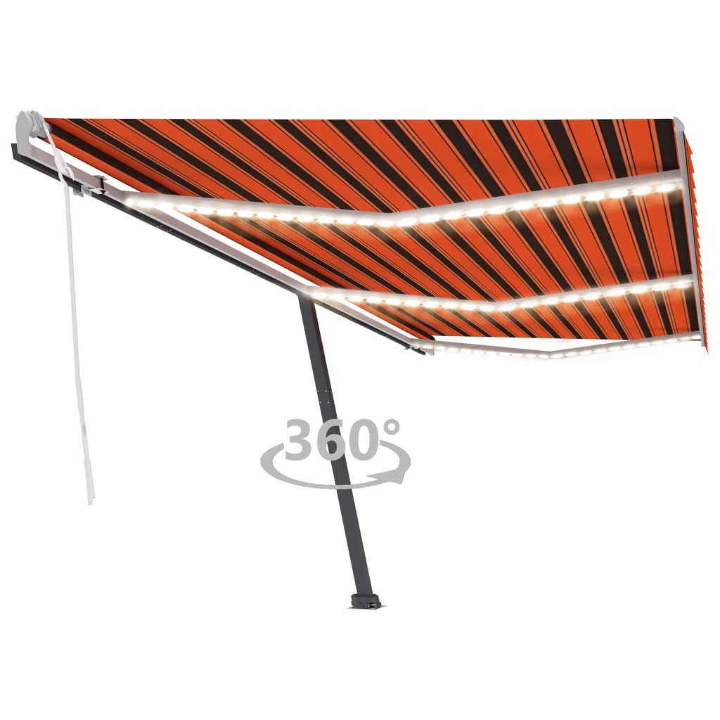 VidaXL Retractable Awning 300x250 LED Patio by vidaXL