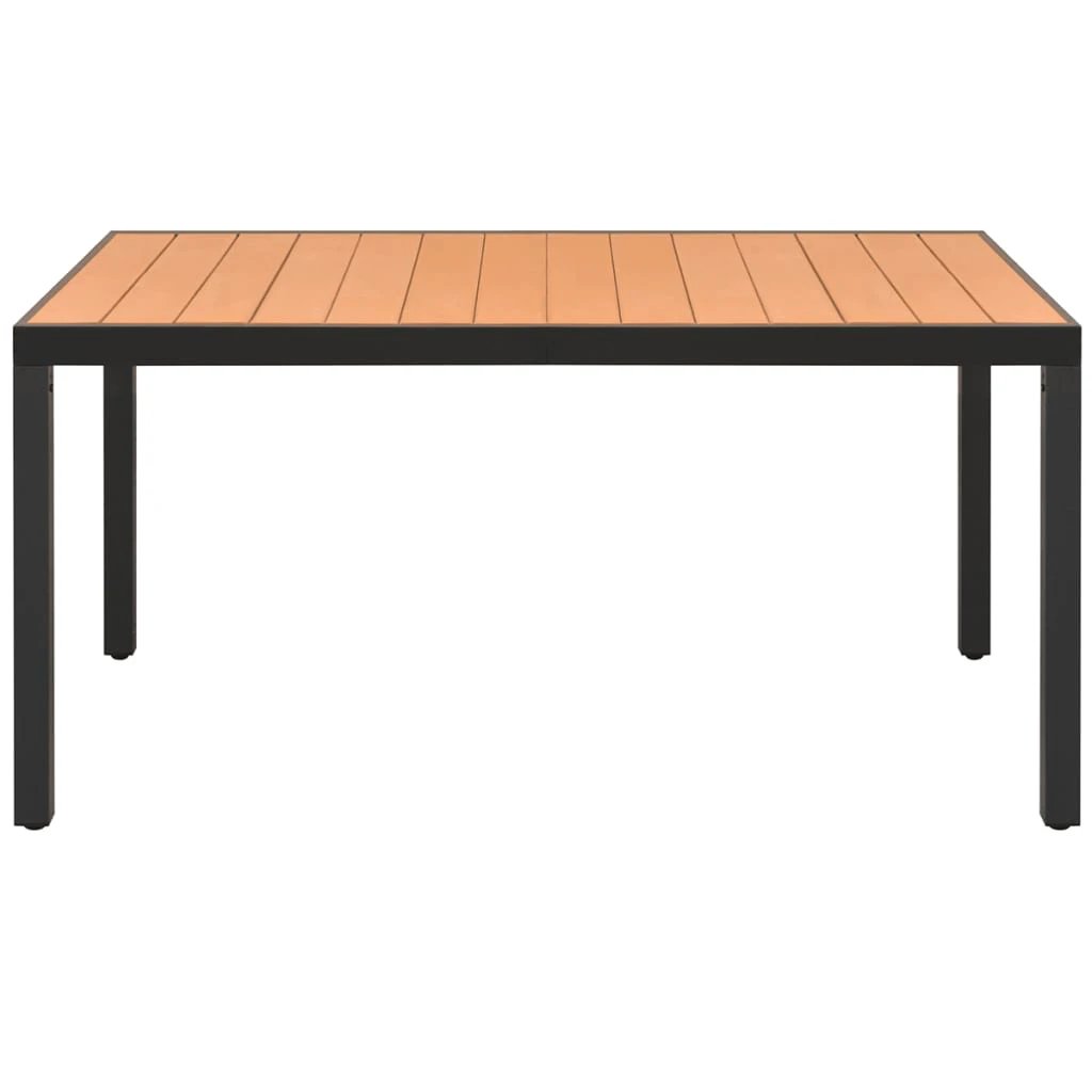 vidaXL vidaXL Garden Table Brown 80x80x74 cm Aluminium and WPC - Garden Table
