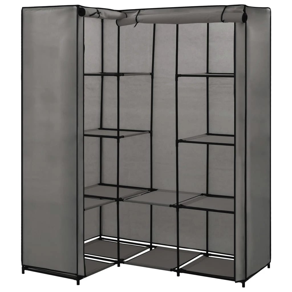 VidaXL Corner Wardrobe 130x87x169 Iron Frame Bedroom by vidaXL