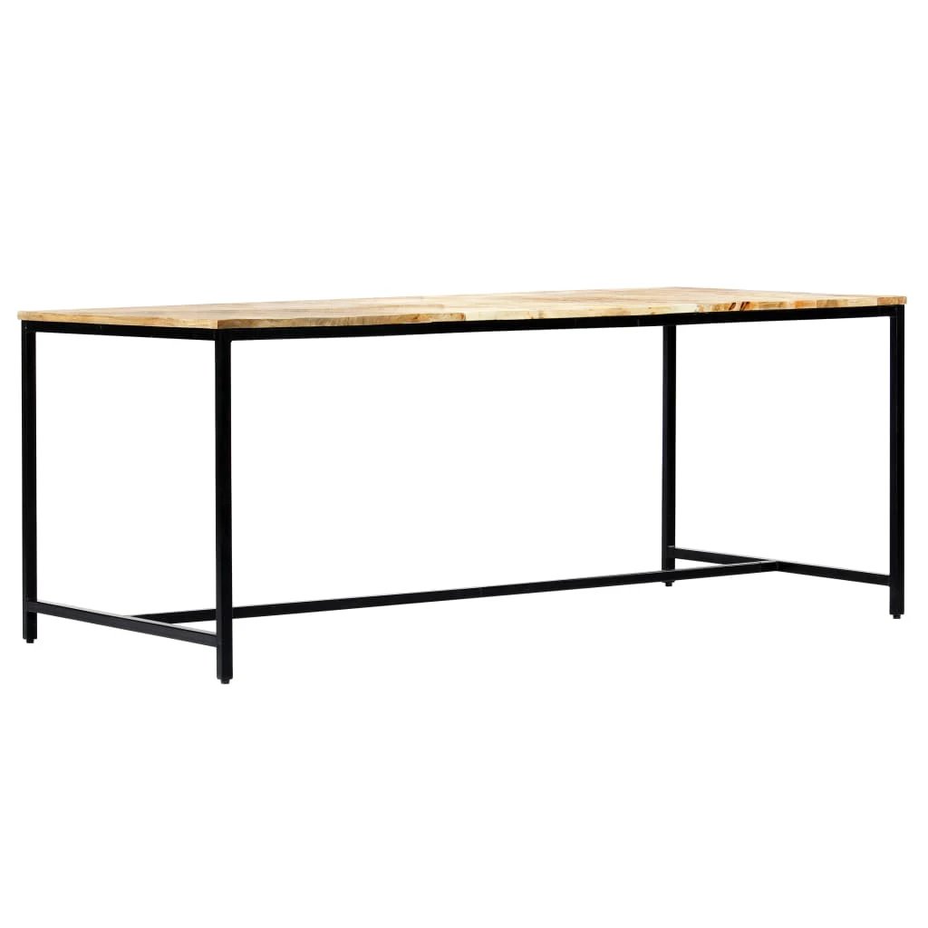 vidaXL Dining Table 180x90x75 cm Solid Rough Mango Wood by vidaXL