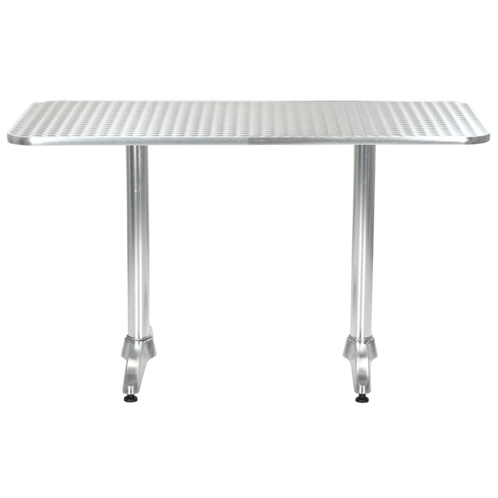 vidaXL vidaXL Garden Table Silver 60x70 cm Aluminium - Garden Table