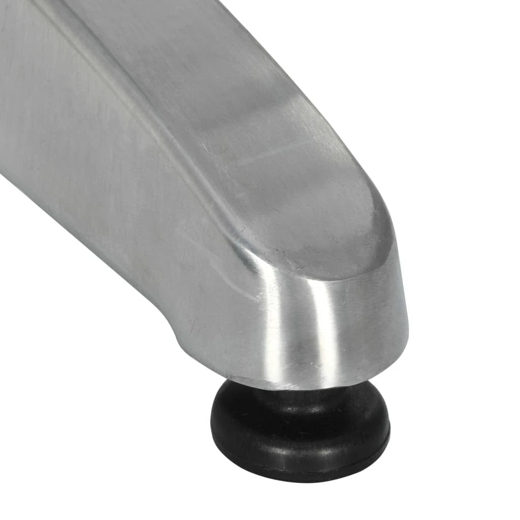 vidaXL vidaXL Garden Table Silver 60x70 cm Aluminium - Garden Table