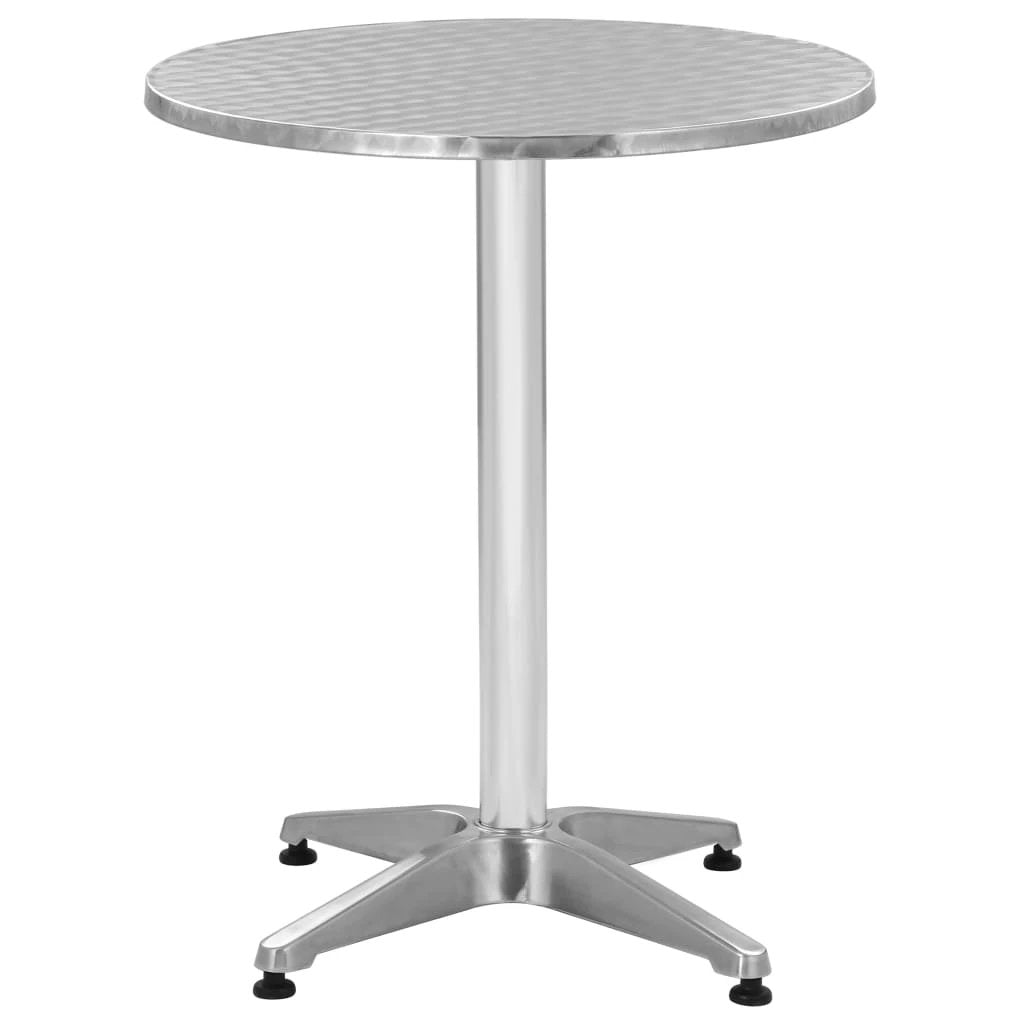 vidaXL vidaXL Garden Table Silver 60x70 cm Aluminium - Garden Table