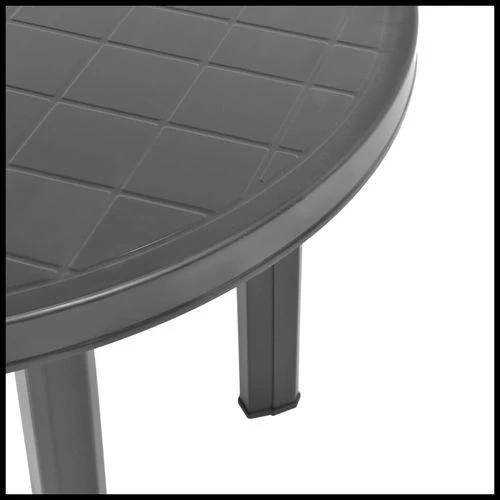 vidaXL vidaXL Garden Table White 89 cm Plastic - Garden Table