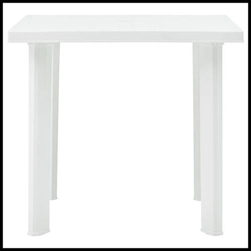 vidaXL vidaXL Garden Table White 80x75x72 cm Plastic - Garden Table
