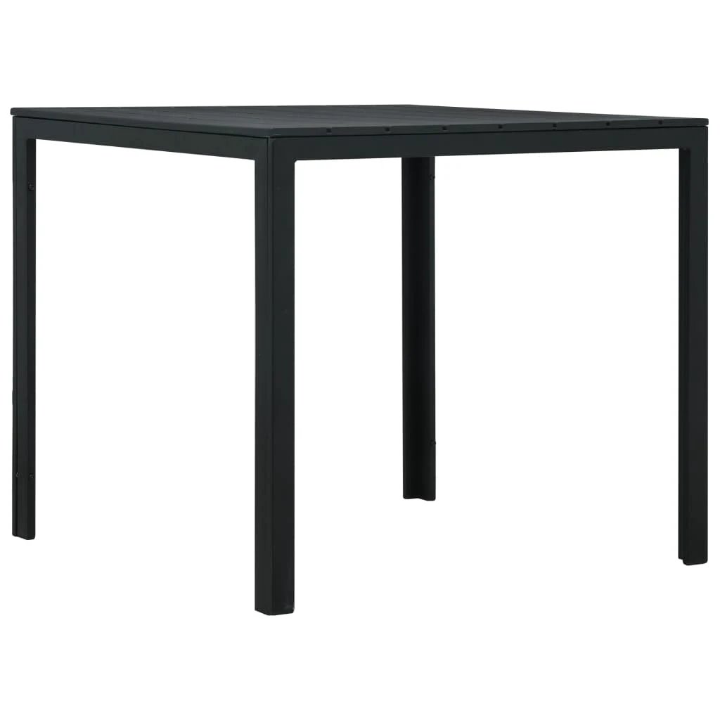 VidaXL Outdoor Coffee Table 78x78x74 cm Weatherproof HDPE Wood Look For Patio Or Garden by vidaXL