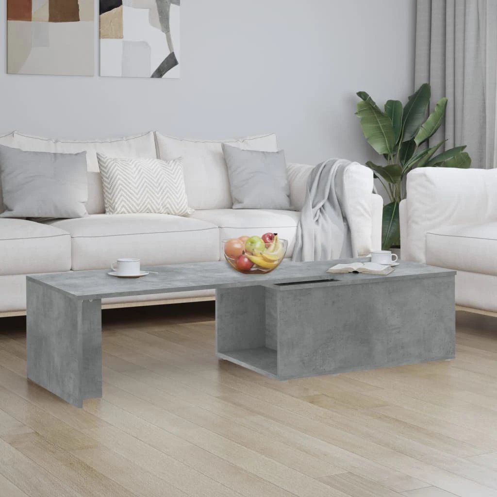 vidaXL Coffee Table 150x50x35 cm Smoked Oak Finish Engineered Wood Living Room Decor by vidaXL