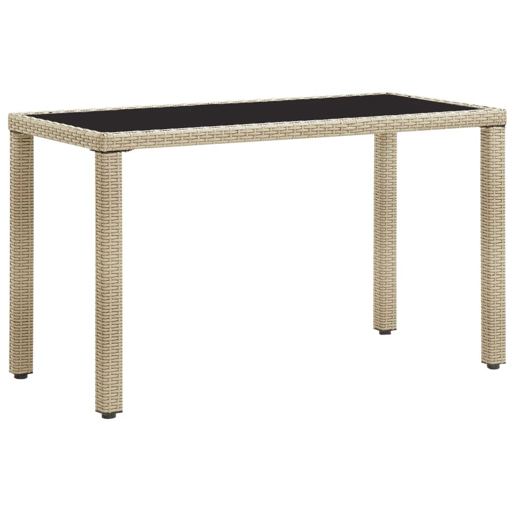vidaXL Garden Table Brown 110x60x67 cm Poly Rattan by vidaXL
