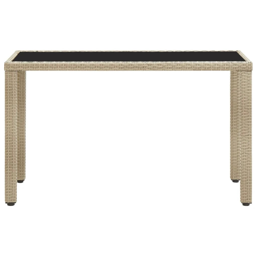 vidaXL Garden Table Brown 110x60x67 cm Poly Rattan by vidaXL
