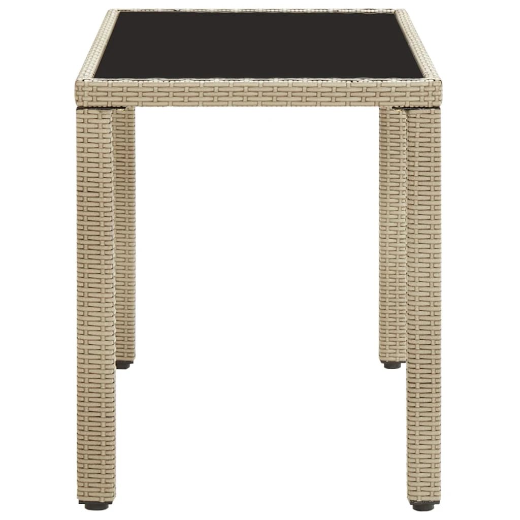 vidaXL Garden Table Brown 110x60x67 cm Poly Rattan by vidaXL