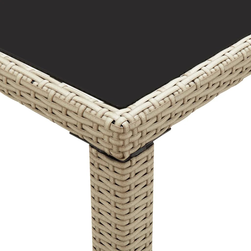 vidaXL Garden Table Brown 110x60x67 cm Poly Rattan by vidaXL
