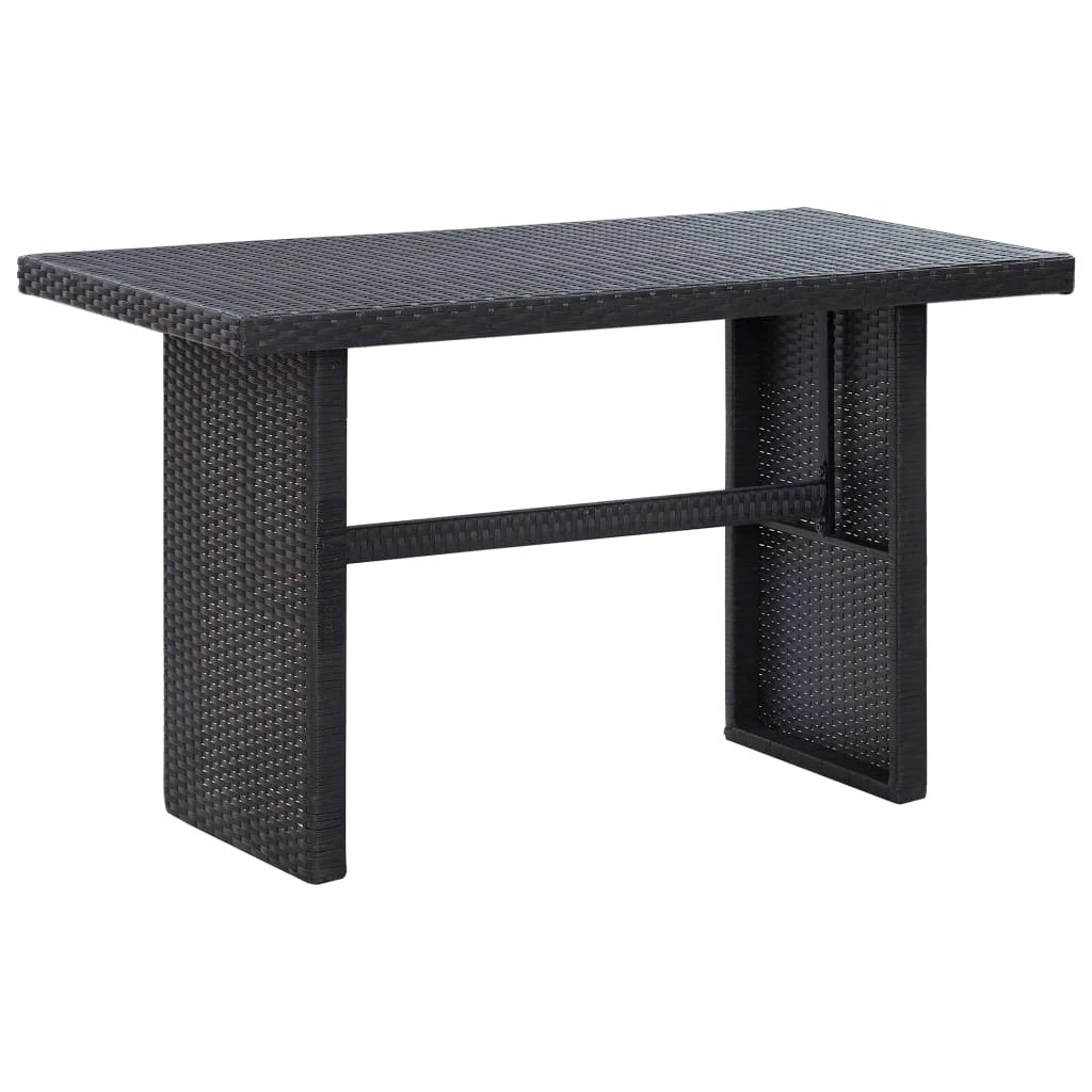 vidaXL Garden Table Brown 110x60x67 cm Poly Rattan by vidaXL