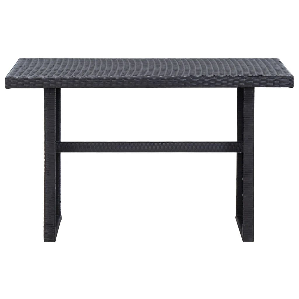 vidaXL Garden Table Brown 110x60x67 cm Poly Rattan by vidaXL