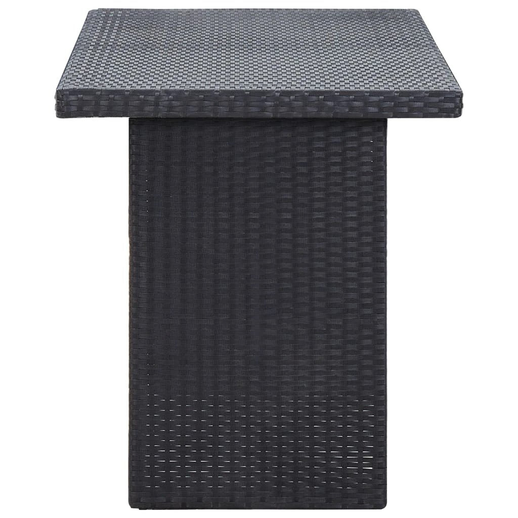 vidaXL Garden Table Brown 110x60x67 cm Poly Rattan by vidaXL