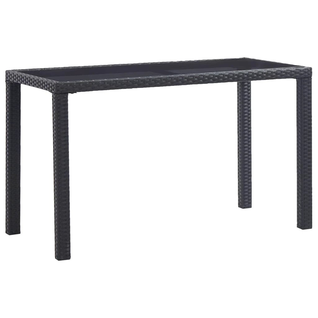 vidaXL vidaXL Garden Table Brown 110x60x67 cm Poly Rattan - Garden Table