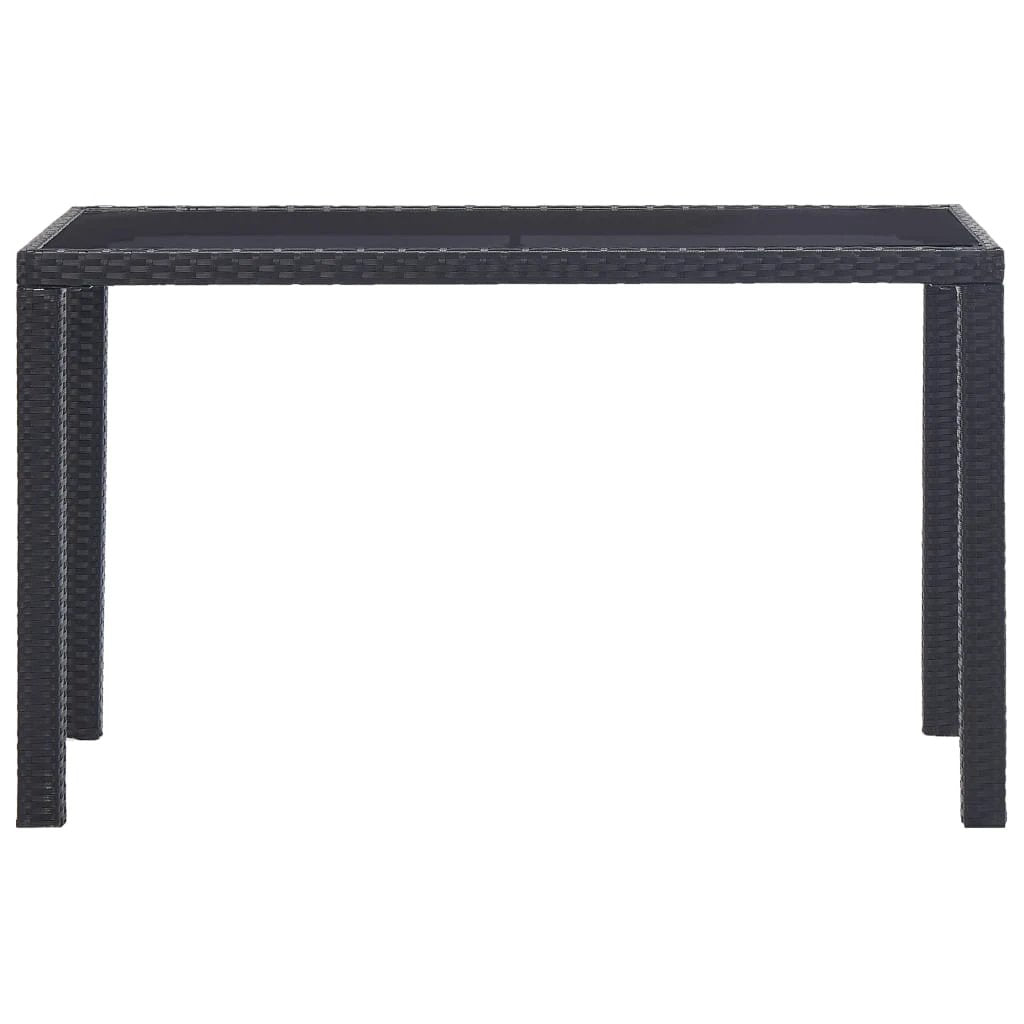 vidaXL vidaXL Garden Table Brown 110x60x67 cm Poly Rattan - Garden Table