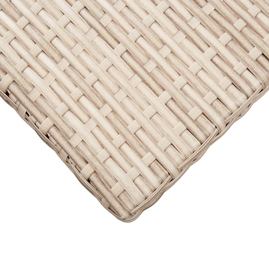 vidaXL vidaXL Garden Table Brown 110x60x67 cm Poly Rattan - Garden Table