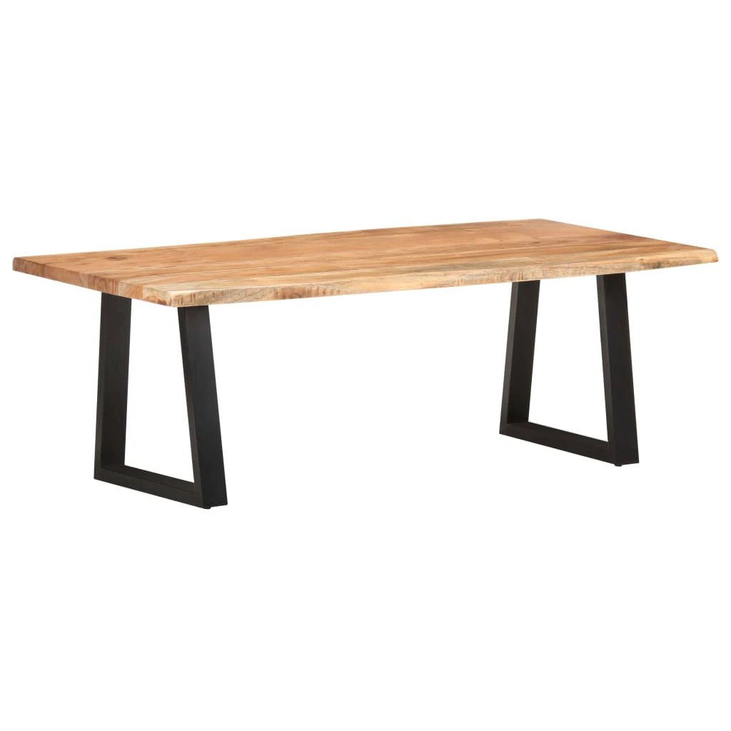 vidaXL VidaXL Coffee Table 110x55x40 cm Solid Acacia Live Edge for Modern Living Rooms - Coffee Table