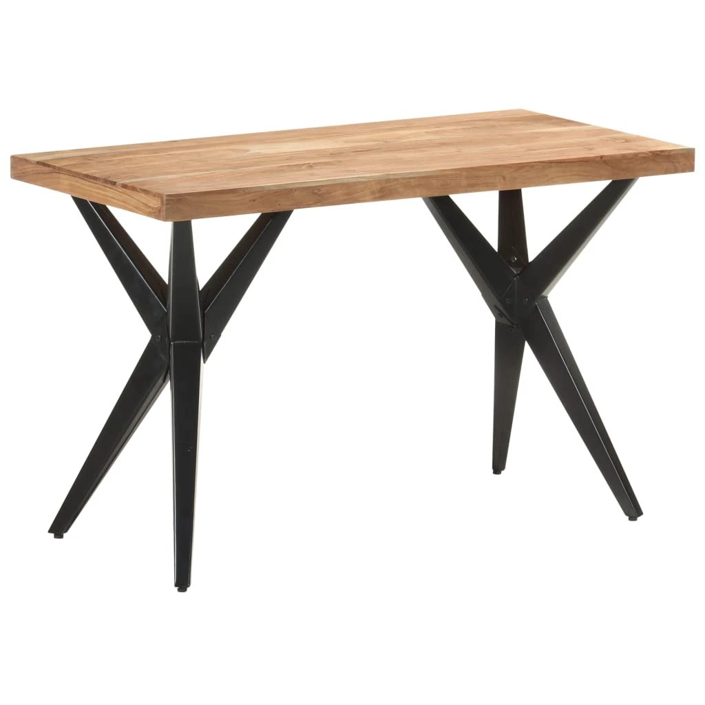 vidaXL vidaXL Dining Table 120x60x76 cm Solid Reclaimed Wood Rustic Finish for Family Dining - Dining Table