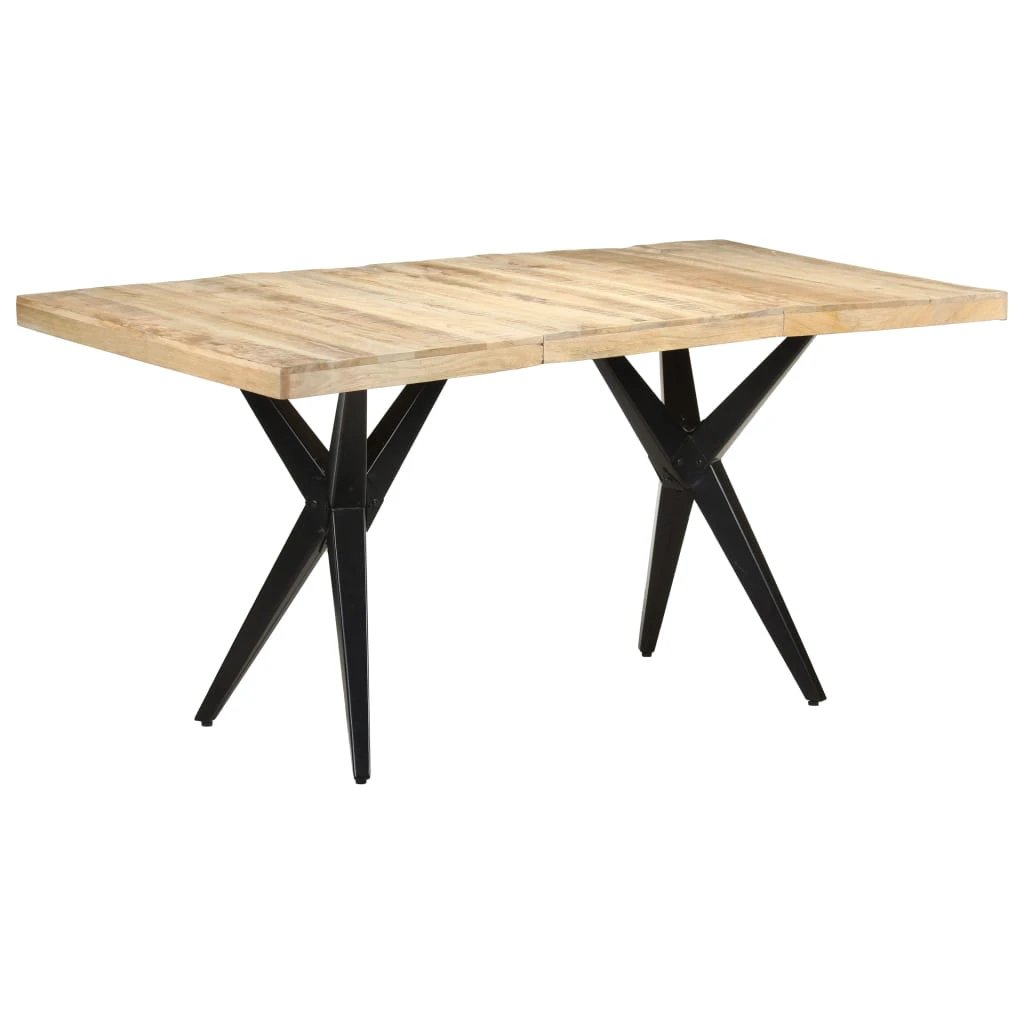 vidaXL vidaXL Dining Table 120x60x76 cm Solid Reclaimed Wood Rustic Finish for Family Dining - Dining Table
