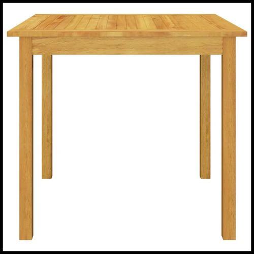vidaXL 3 Piece Garden Dining Set with Solid Acacia Wood Table and Weather-Resistant Rattan Chairs for Outdoor Entertaining by vidaXL