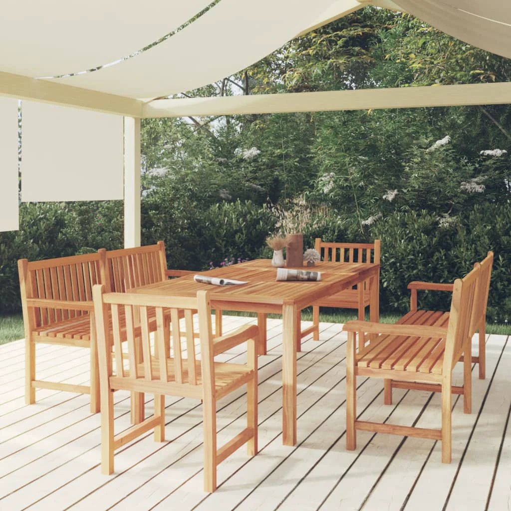 vidaXL VidaXL Garden Dining Set 3pc Solid Teak Outdoor - Garden Set