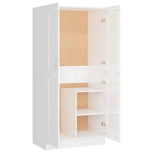 vidaXL vidaXL Engineered Wood Wardrobe 82.5x51.5x180 cm Smoked Oak Finish with Ample Storage for Home Organization - Wardrobe
