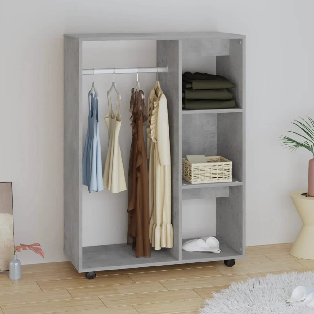 vidaXL vidaXL Wardrobe Smoked Oak 80x40x110 cm Engineered Wood - Wardrobe