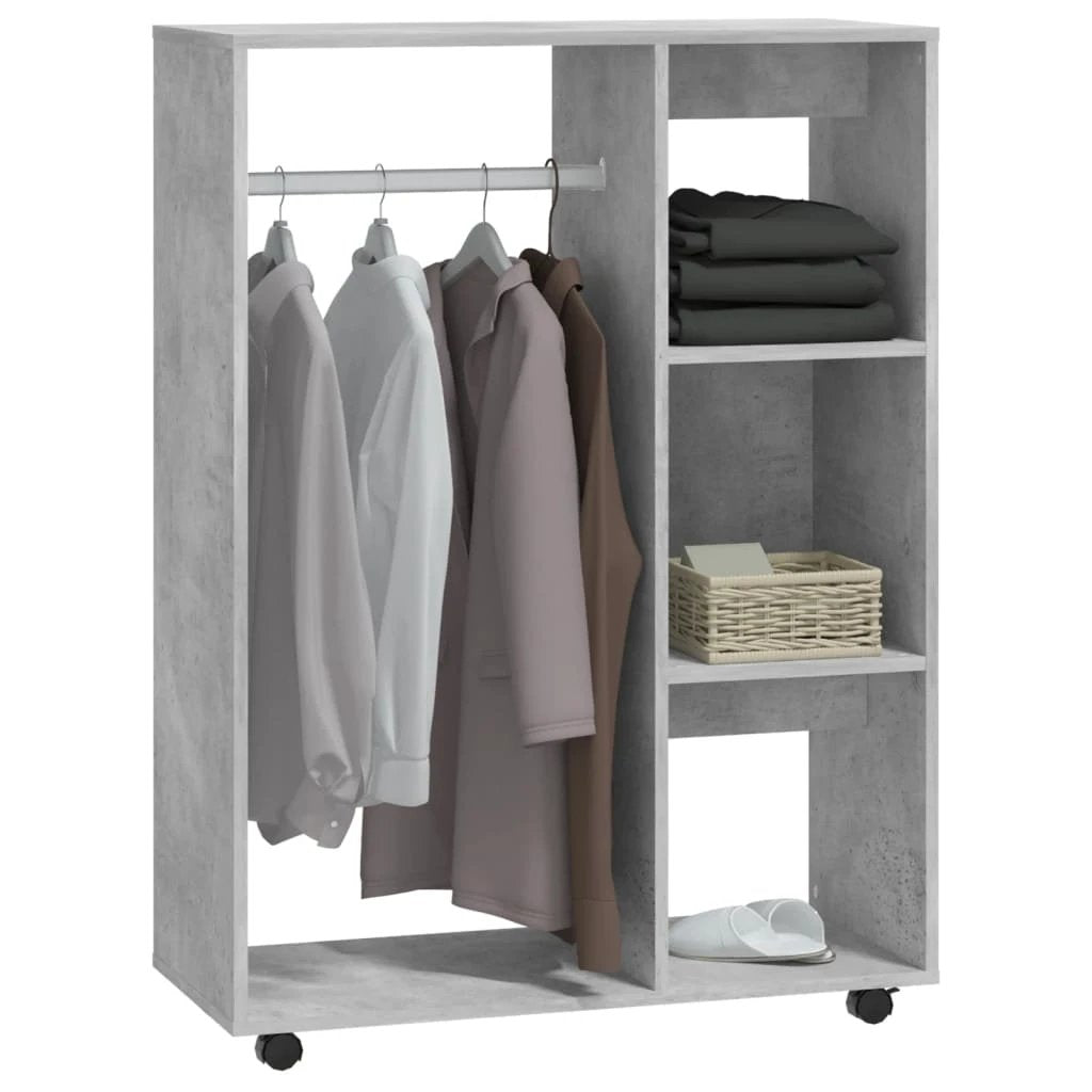vidaXL Wardrobe Smoked Oak 80x40x110 cm Engineered Wood by vidaXL