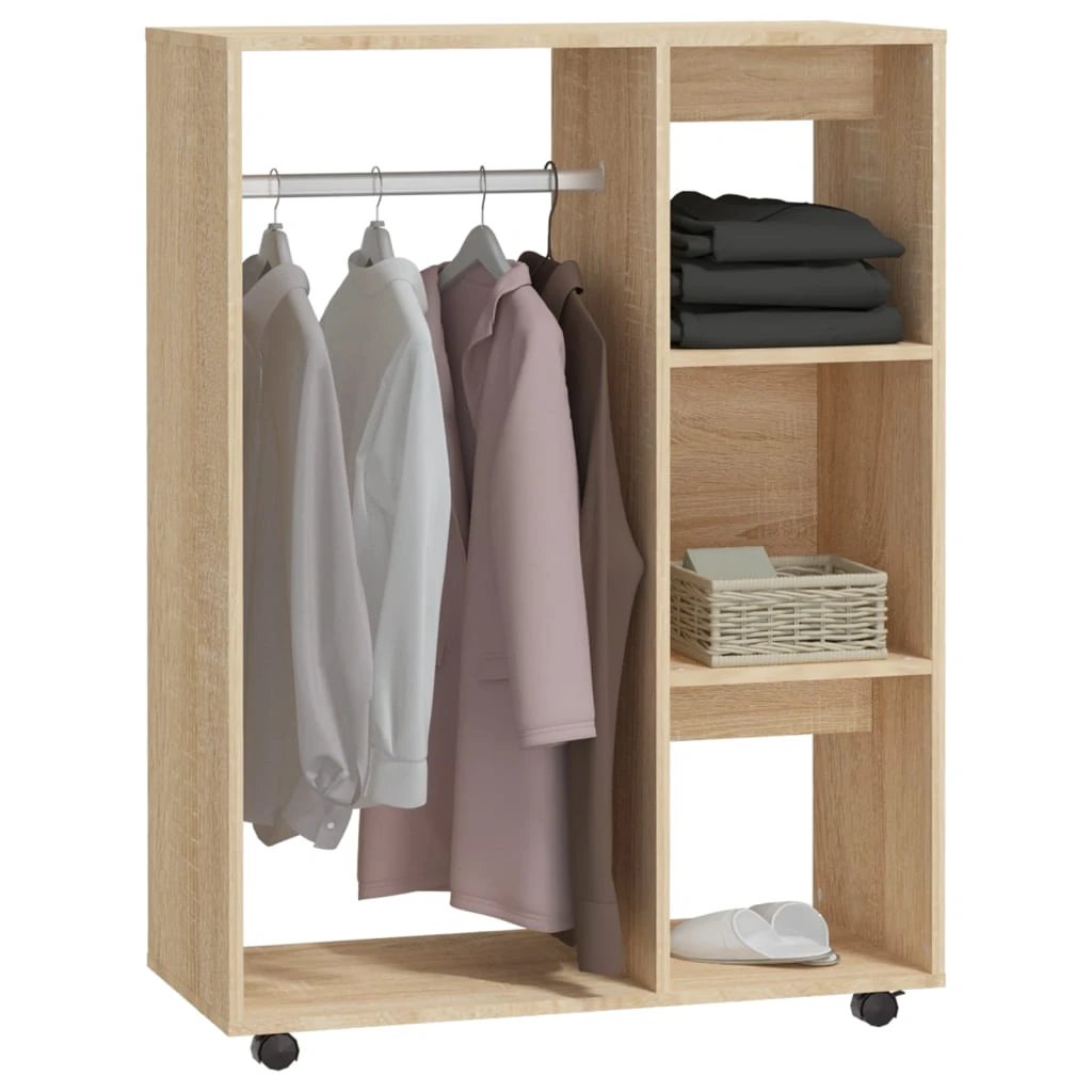vidaXL vidaXL Wardrobe Smoked Oak 80x40x110 cm Engineered Wood - Wardrobe