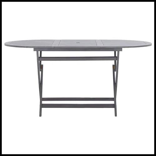 vidaXL vidaXL 7 Piece Garden Dining Set Solid Acacia Wood Grey - Garden Set