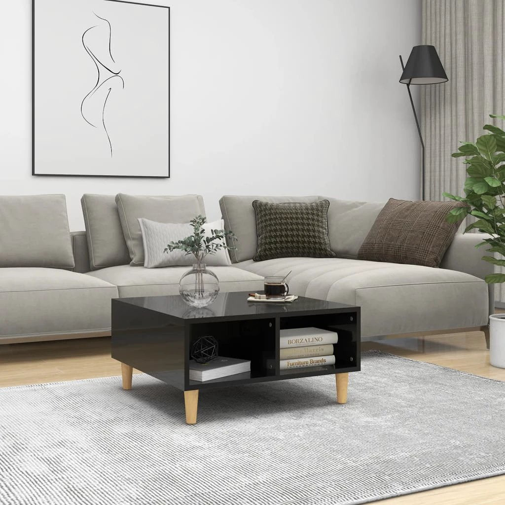 vidaXL VidaXL Coffee Table 60x60x30 cm Smoked Oak Living Room - Coffee Table