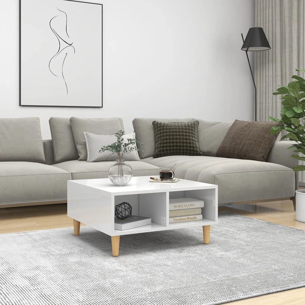 vidaXL VidaXL Coffee Table 60x60x30 cm Smoked Oak Living Room - Coffee Table