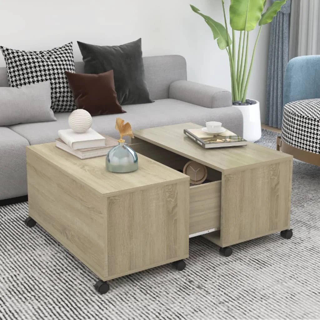 vidaXL vidaXL Coffee Table 75x75x38 cm Engineered Wood - Coffee Table