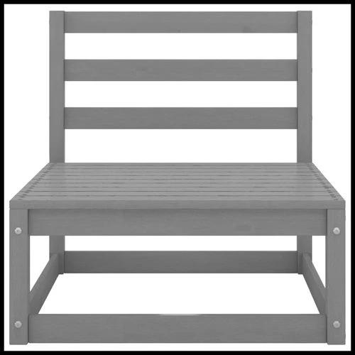 vidaXL vidaXL Garden 3-Seater Sofa with Modular Design in Solid Pinewood for Outdoor Relaxation and Socializing - Garden Sofa Sets