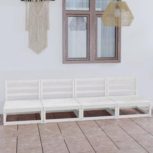 vidaXL Modular Garden 4-Seater Sofa Solid Pinewood with Sturdy Design for Outdoor Relaxation by vidaXL