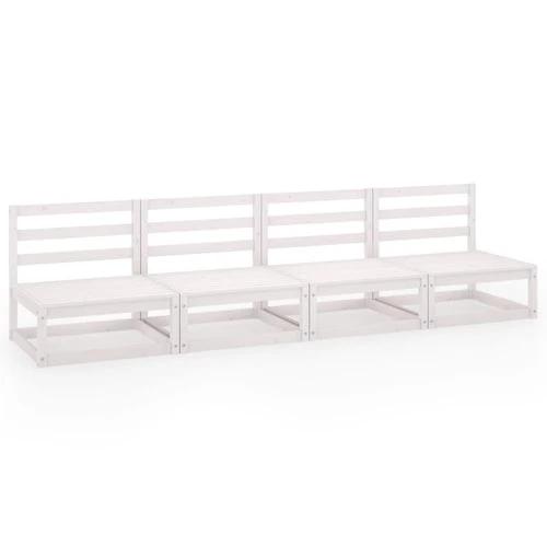 vidaXL vidaXL Modular Garden 4-Seater Sofa Solid Pinewood with Sturdy Design for Outdoor Relaxation - Garden Sofa Sets